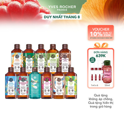Sữa tắm thiên nhiên không Sulfate Yves Rocher nuôi dưỡng da mịn màng 400ml (đa dạng mùi hương)