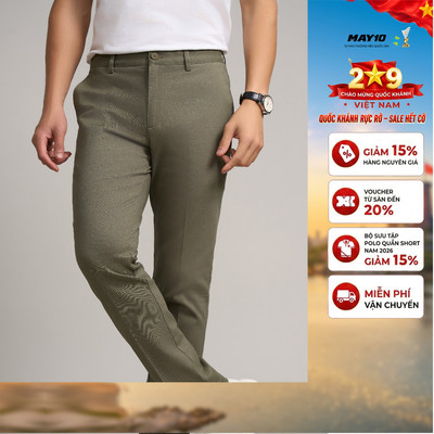 Quần kaki nam May 10 không ly mã 020124264KL 3KD