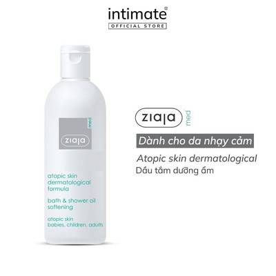 Dầu Tắm Dưỡng Ẩm Ziaja Med Atopic Skin Dermatological Formula Giúp Làm Sạch Và Mềm Mịn Da 270ml