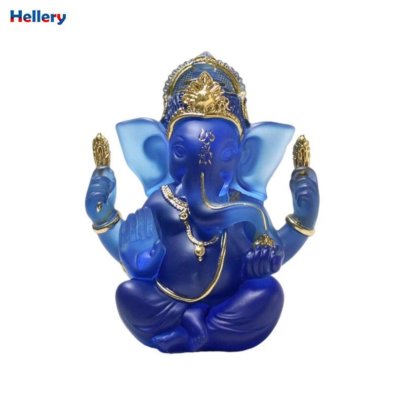Tượng Thần Voi Nhỏ Gọn Nhựa Tượng Nhỏ Gọn Với Chi Tiết Vàng Tượng Điêu Khắc Vàng Phong Thủy Cho Nhựa