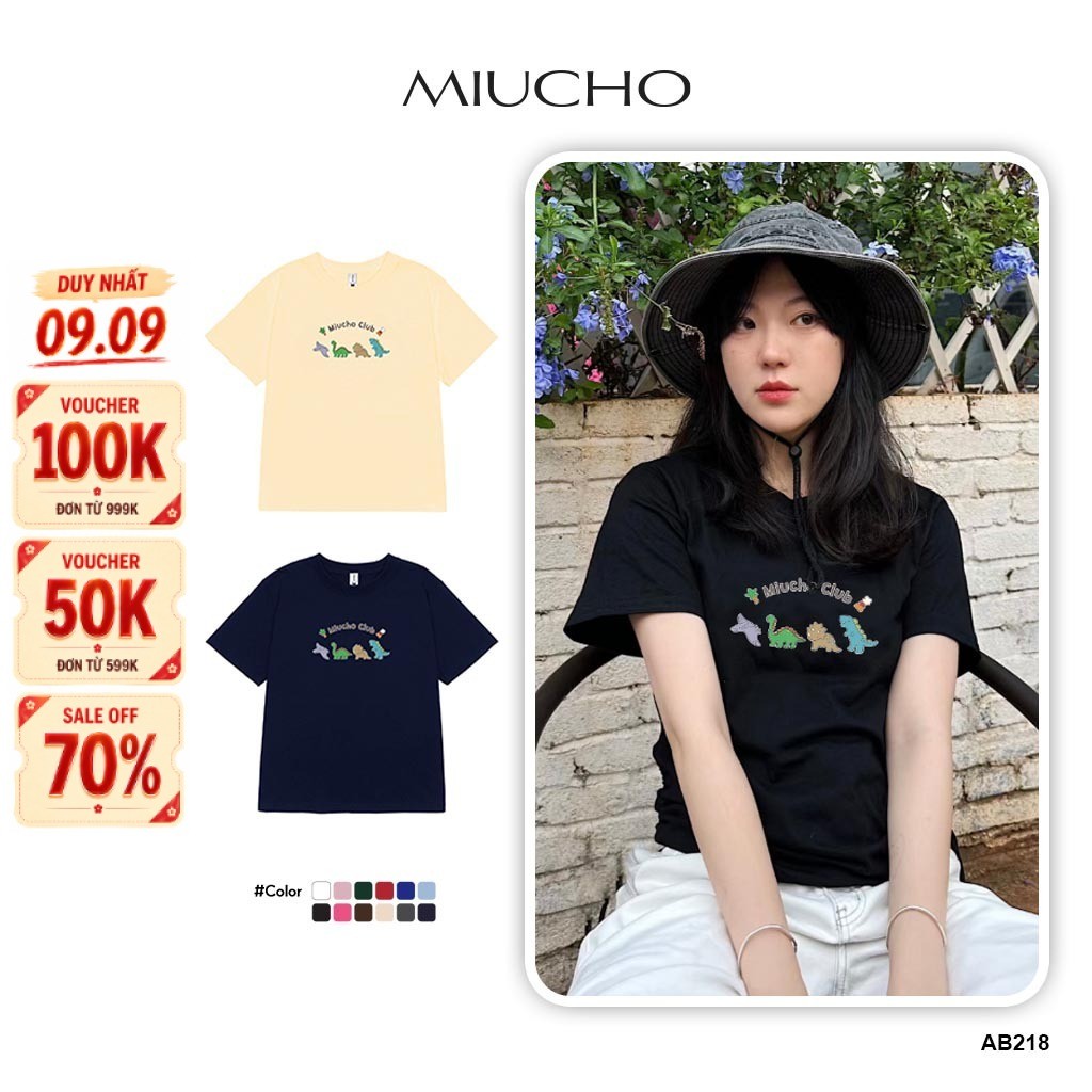Áo baby tee AB218 Miucho in Artwork