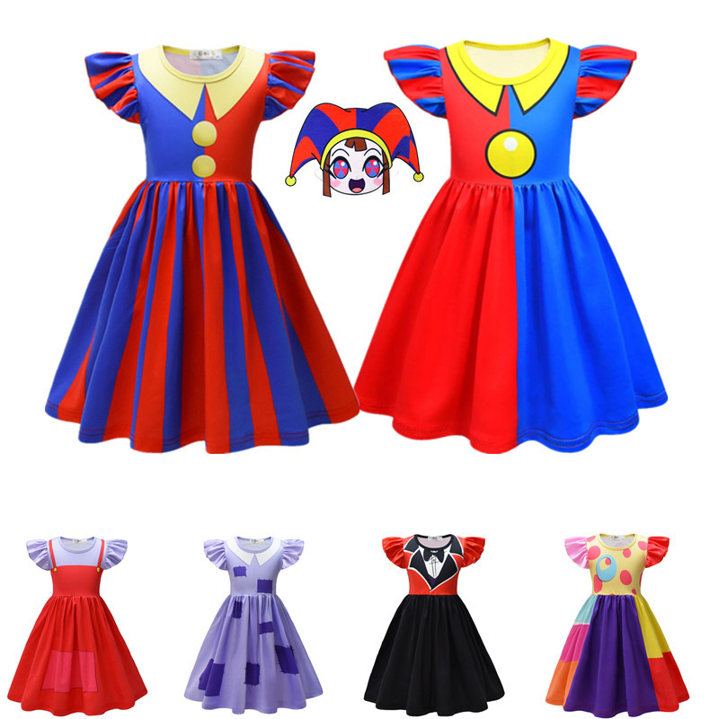 Amazing Digital Circus Magic Number Circus Pampy Girls Dress cos