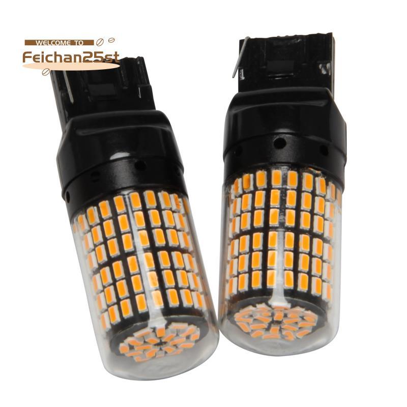 2 Chiếc Siêu Sáng Canbus T20 7440 W21W Wy21W 144-Smd Đèn Ngược Bật Tín Hiệu Lỗi Miễn Phí Không Có Fl
