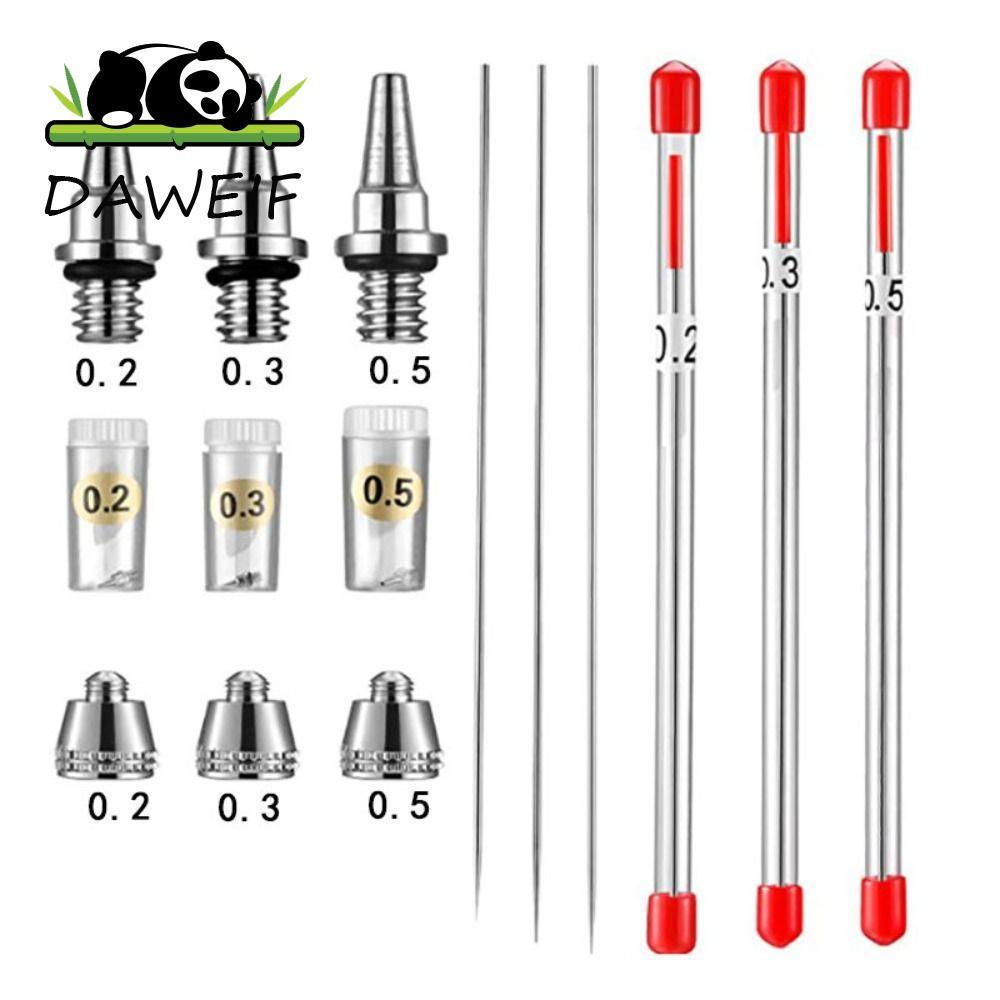 DAWEIF Airbrush Vòi Phun Tranh Nắp Xịt Cho Airbrush Xịt Kim Vòi Phun Sơn Dụng Cụ Thay Thế Phần Airbr
