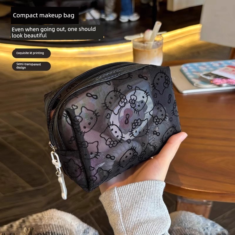 | makeup bags | 【mini cosmetic bags】 travel cosmetic bags ♪Cute kitty Gạc Túi Trang Điểm Sử Dụng Hàn