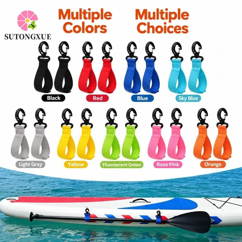 SUTONGXUE 2 Chiếc Dây Đeo Cố Định Mái Chèo, Khóa Mái Chèo Móc Lò Xo Xoay Có Thể Điều Chỉnh, Phụ Kiện