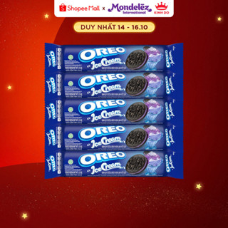 Bánh Quy Oreo Vị Kem Lạnh Việt Quất, Combo 5 Thanh X 110.4G