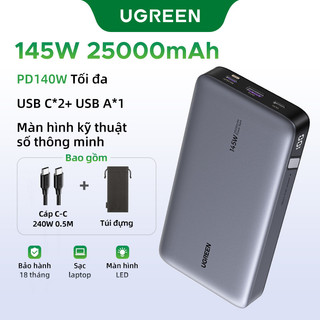  【Pin Sạc Dự Phòng Có Thể Đặt Hàng Ugreen 145W Power Bank 25000mAh Di Động PD Sạc Nhanh PowerBank Cho Laptop Notebook | B 
