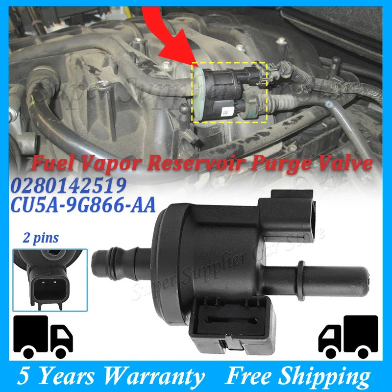 Dành Cho Xe Ford Fusion MKZ 2.0L Turb 2013-2016 Bình Hơi Nhiên Liệu Hút Chân Không Solenoid Van Xả 0
