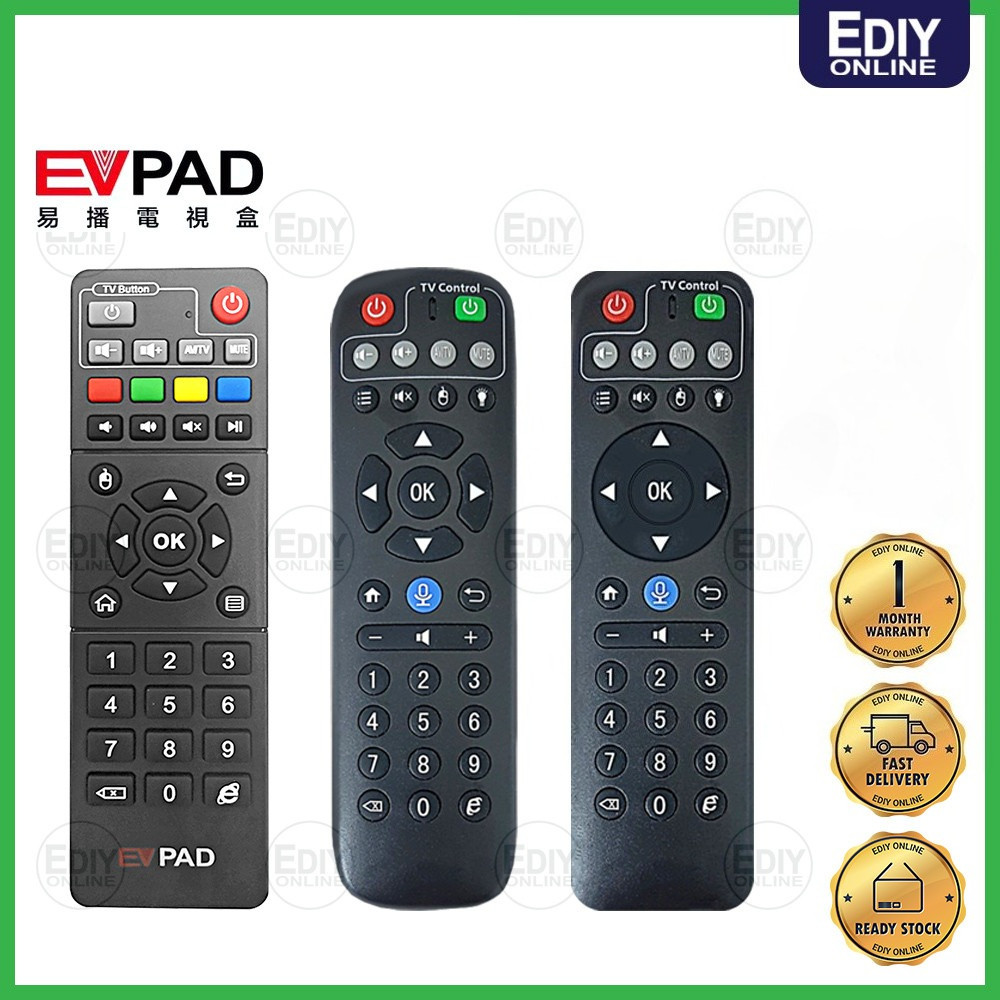 Điều khiển từ xa Evpad cho TV 3S 3 3Max 3plus 2S Pro + 5S 5P 5MAX 5X 6S 6P MY MCMC Ediyonline Ediy