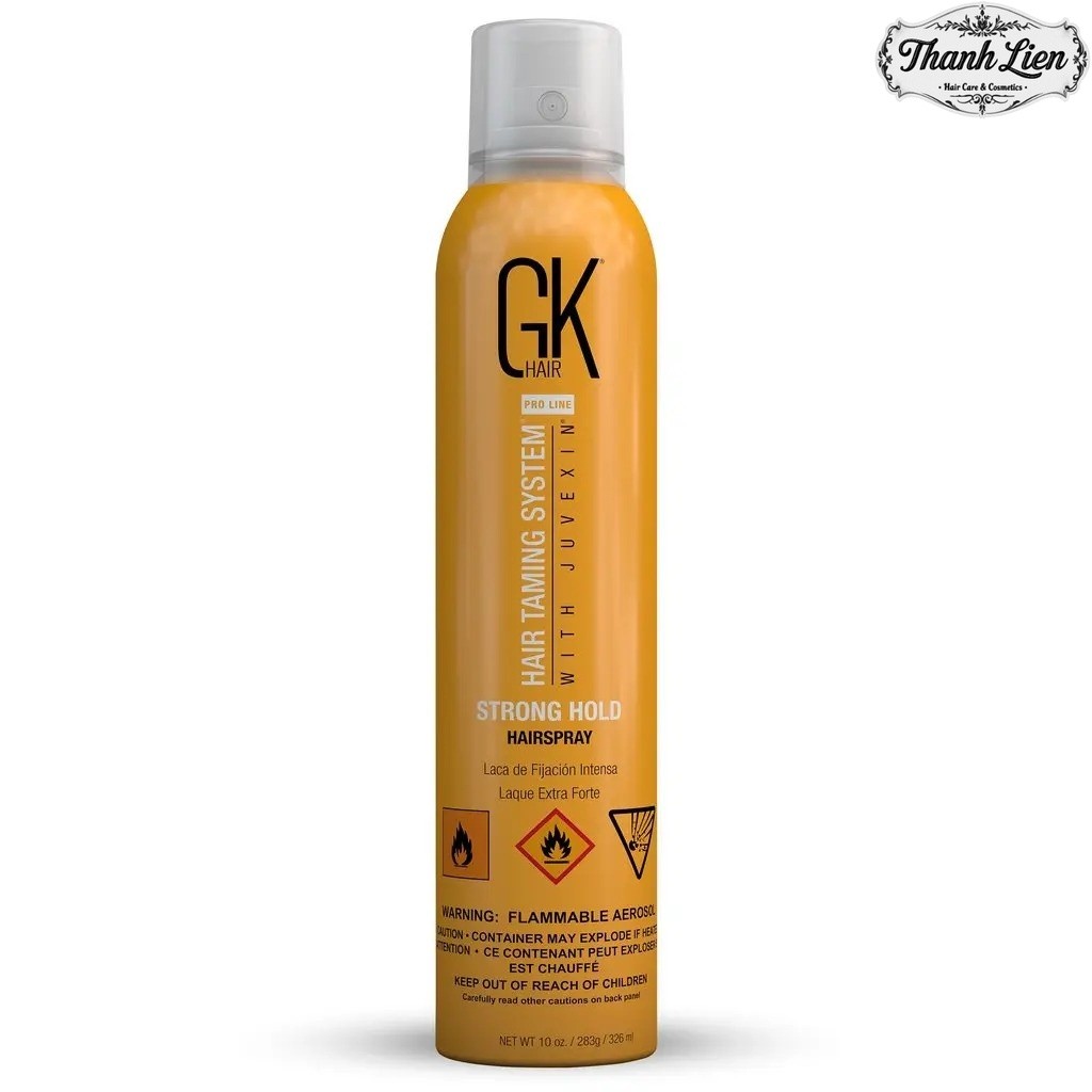 [ LT ] Gôm xịt tạo kiểu cứng tóc GK Hair Strong Hold Aerosol Hairspray 300ml