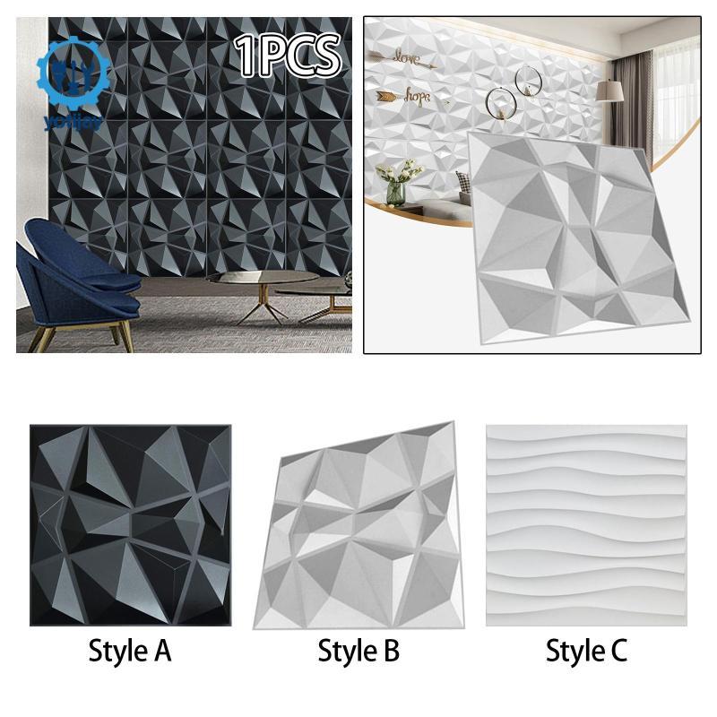 Dán Tường Trang Trí Vuông 50cmx50cm 3D Dán Tường Nghệ Thuật Treo Tường Trang Trí Miếng Dán Cho Trần 