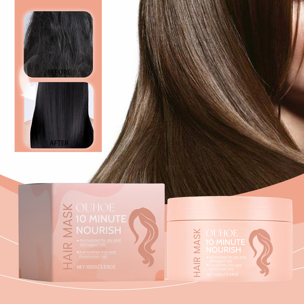 OUHOE Frizz Repair Hair Mask Nourishing, hydrating, repairing dry and frizzy hair, smoothing, shinin
