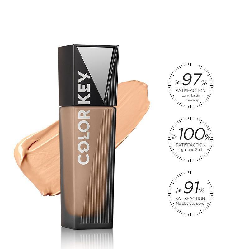Ảnh 4 của Kem Nền Colorkey Dạng Lỏng Lâu Trôi Dưỡng Ẩm Kiểm Soát Dầu Lâu Trôi Suốt 12 Giờ