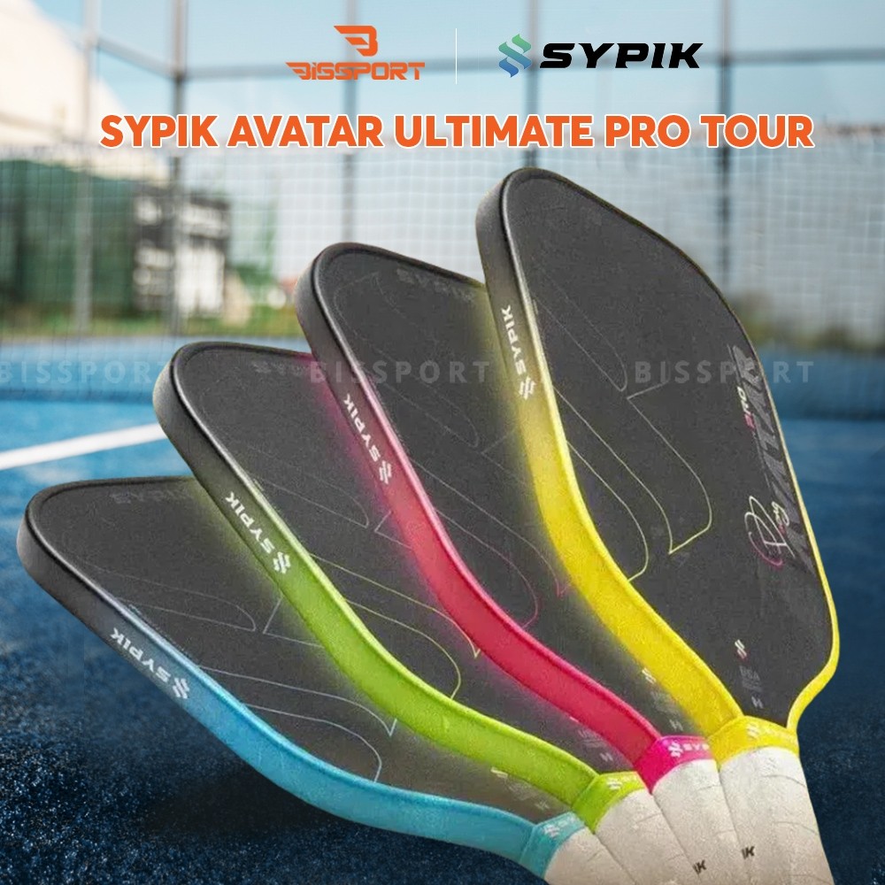 Vợt Pickleball Sypik Avatar 16mm Chính Hãng - Ổn Định - Kiểm Soát Đường Bóng - Mặt Carbon Fiber T700