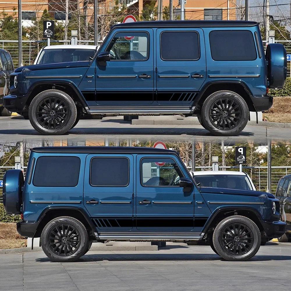 2 Chiếc Đề Can Xe Bên Thân Miếng Dán Cho Xe Mercedes Benz Phụ Kiện Sọc Decal Tự Động Cho G55 G63 AMG