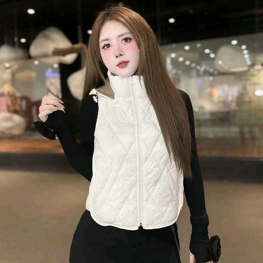 Áo phao gile  siêu nhẹ trần trám chống cuộn vạt bầu phom ôm gọn đẹp NY9302