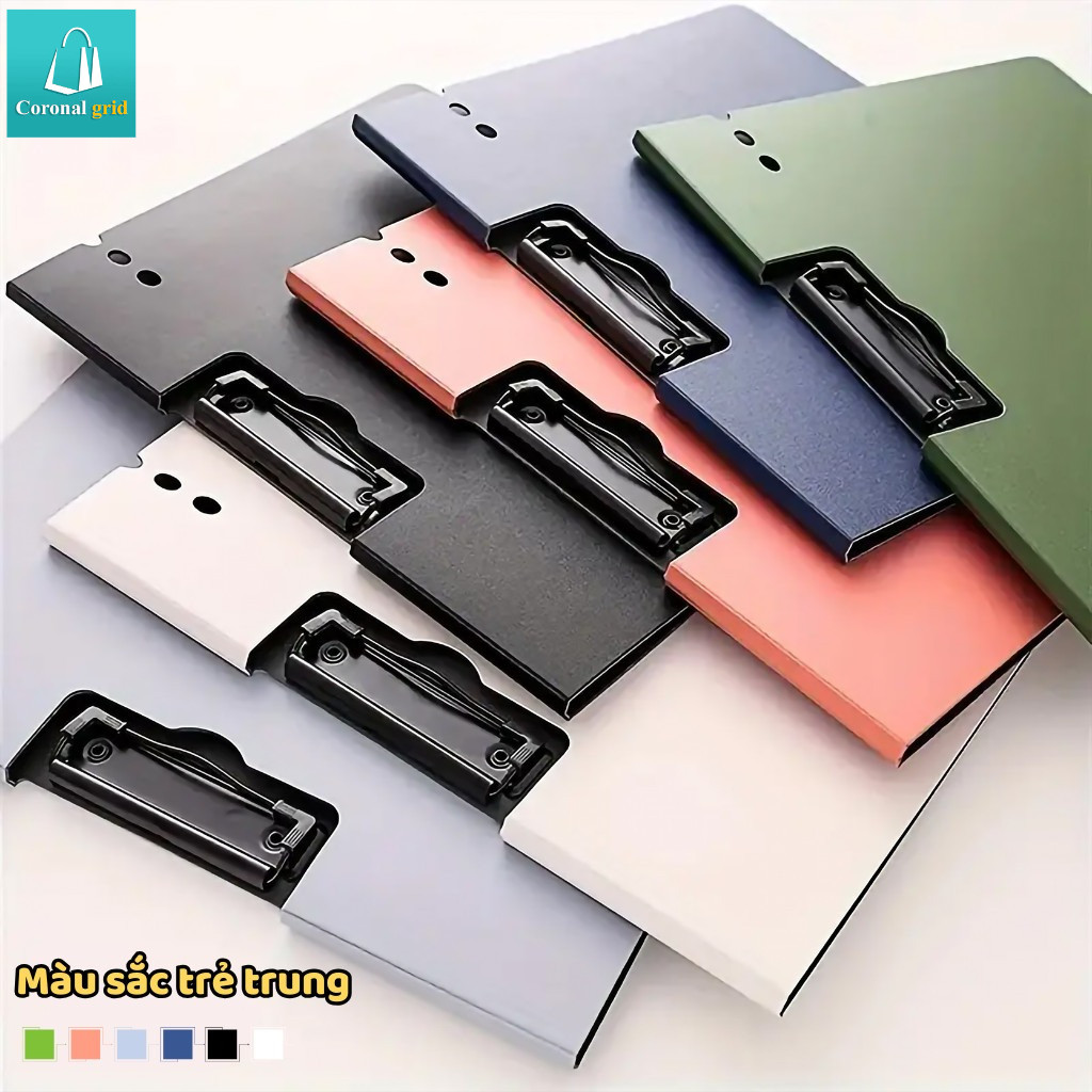  Bìa hồ sơ Kẹp Đứng A4 - Màu đơn sắc trẻ trung bắt mắt - Bìa trình ký- File Bảng Kẹp Tài Liệu Văn Phòng lịch sự 