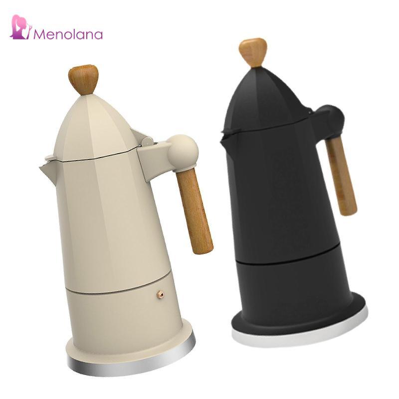 Ý Moka Pot Espresso Cà Phê Thời Trang Tiện Lợi Di Động Hợp Kim Nhôm Hình Bát Giác Máy Làm Espresso C