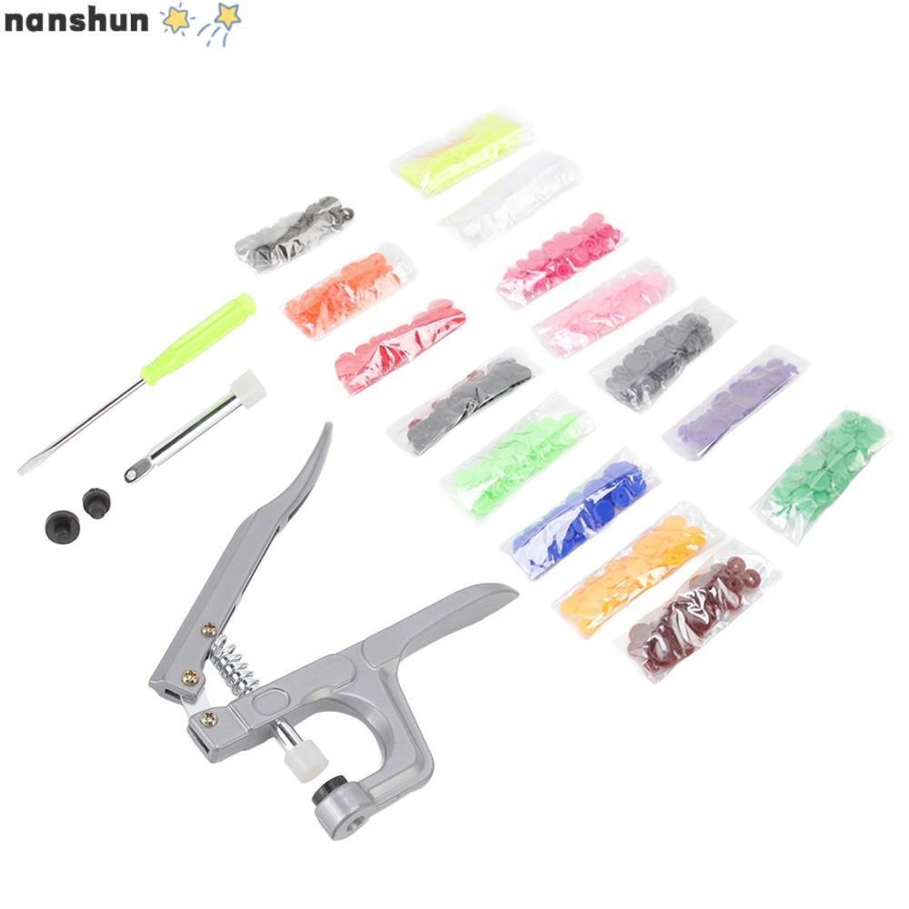 Kìm bấm tay bằng nhựa NANSHUN, 16.2 * 6.5cm Bạc T3 T5 T8 Snap Công cụ cài đặt, Thép không gỉ, Nhựa t