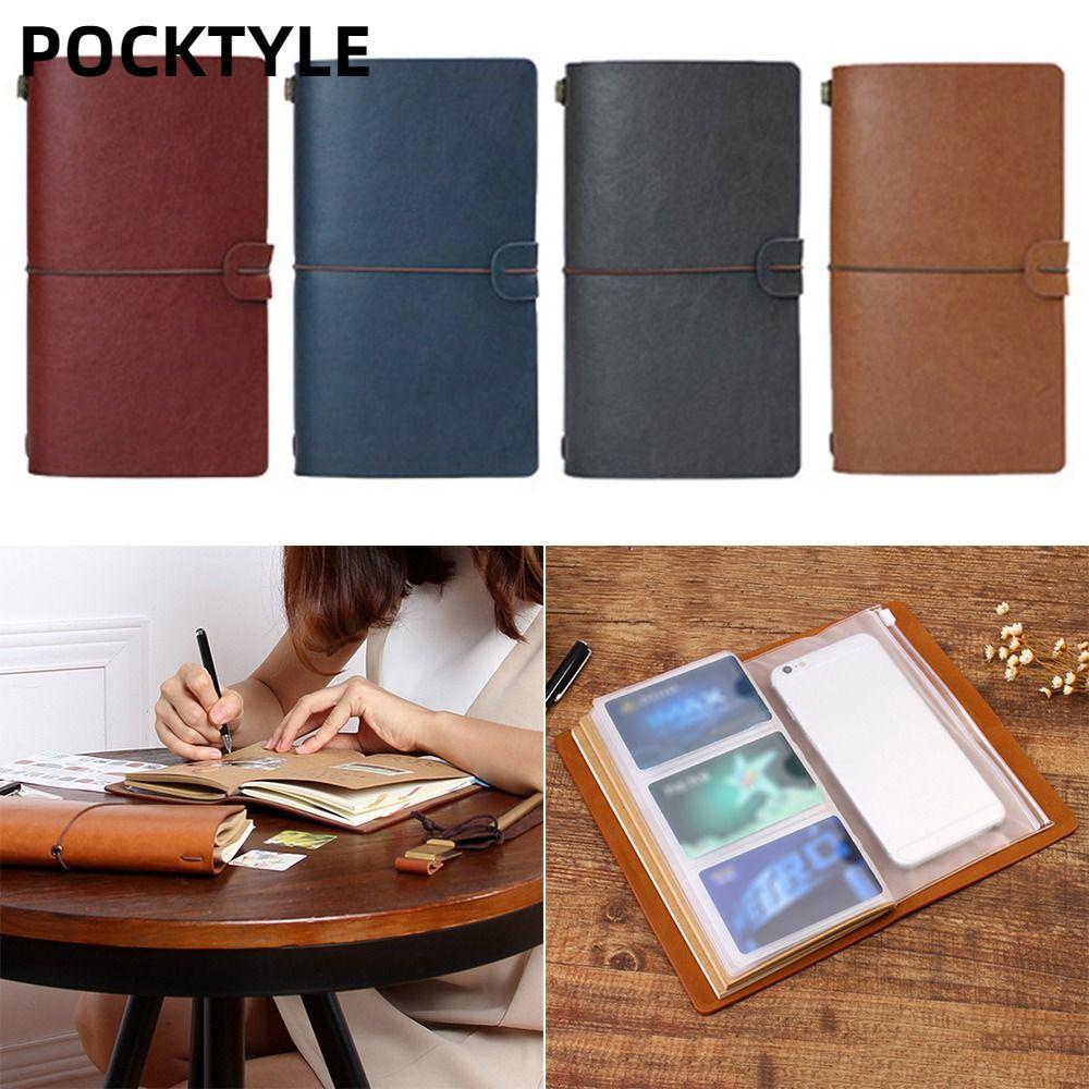 Sổ tay POCKTYLE A6, Sách sổ cái văn phòng phẩm DIY, A6 di động Nhiều ứng dụng Notepad Office