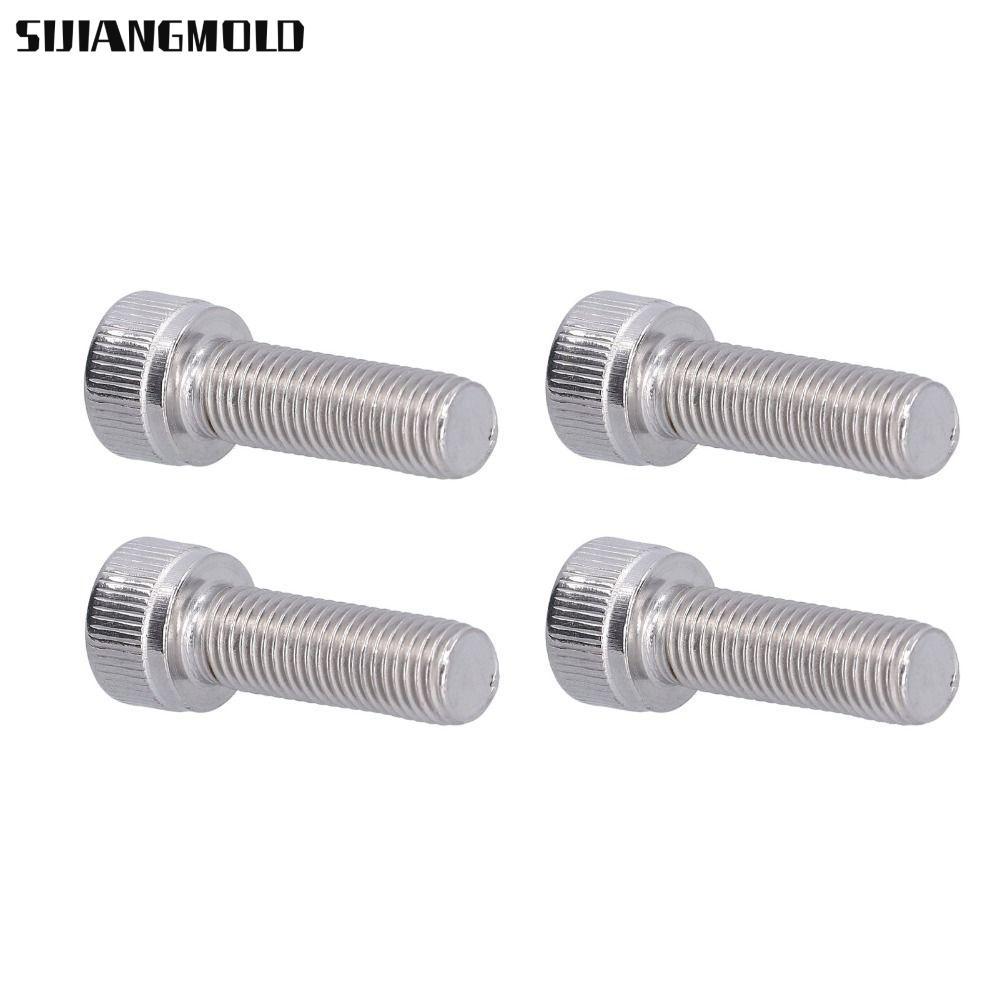 SIJIANGMOLD 4 Ổ cắm đầu nắp vít, Bu lông ổ cắm lục giác bằng thép không gỉ M10 kích thước ren, M10 *