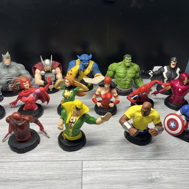 Nhựa Hình Tượng Người Nhện Đội Mỹ Hulk Thor Wolverine Iron Man Rhino Man 13cm