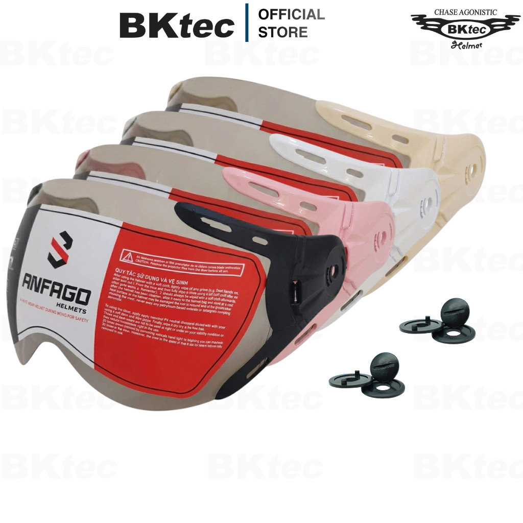 【TẶNG KÈM BỘ ỐC VÍT】Kính gắn mũ bảo hiểm Anfago helmet Grs A33k-Grs A737k-GRO Sundy Hp02k Bktec Bk6