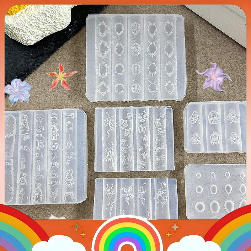 Bán Hàng 3D Silicone Nail Art khuôn DIY Nail Art COD