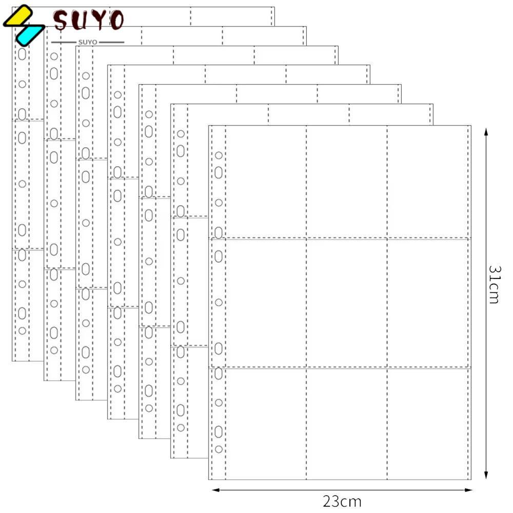 Trang thẻ SUYO, Trang album ảnh A4, Chất kết dính Nạp lại nhiều ngăn Album 11 lỗ Trang nạp lại