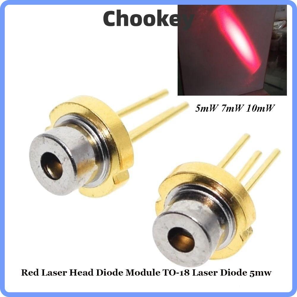 Mô-đun điốt đầu laser đỏ RODAROLA, 5mW 7mW 10mW 3V 5V DIY Hồng ngoại đốt cháy công suất cao, chân má