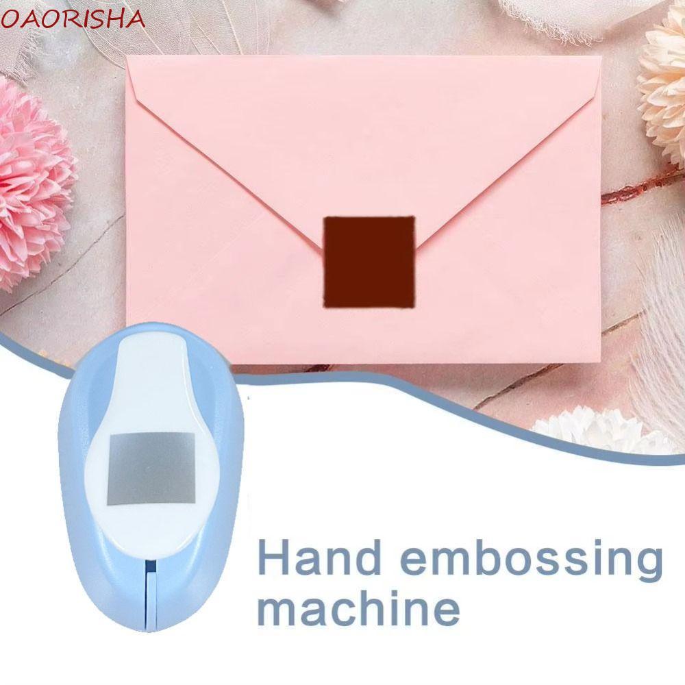 OAORISHA Stamp Border Punch, Stamp Shape Hole Puncher Embossing Machine, Văn phòng phẩm Tiết kiệm nh