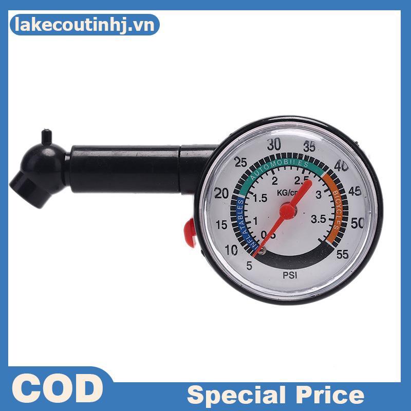 Lu Car Motorcycle 0-50 psi Dial Wheel Tire Gauge Meter Pressure Measure Test tinhj