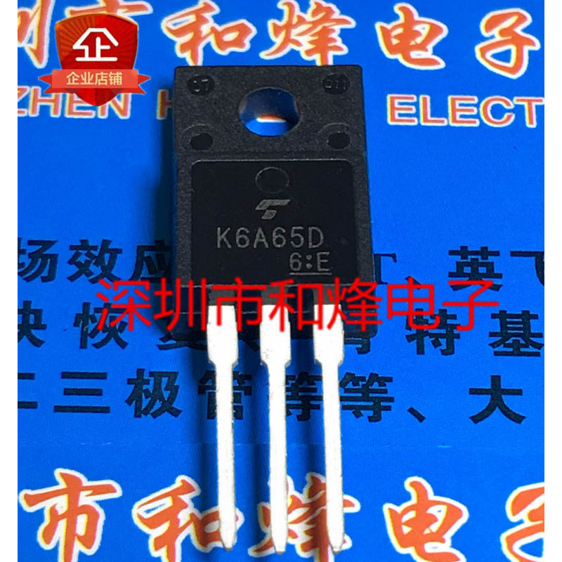 10 Mảnh K6A65D TK6A65D TO-220F MOS 650V 6A Bộ ba đài phát thanh