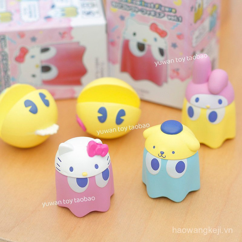 Đặt hàng hàng hàng ngày Pacman Pacman Xkitty Hộp bí ẩn Hình Đồ chơi Mô hình Phụ kiện ô tô Đồ trang t