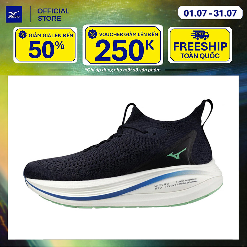 Giày Chạy Bộ Nam Mizuno Mizuno Neo Vista 2 - Đen - J1GC253406
