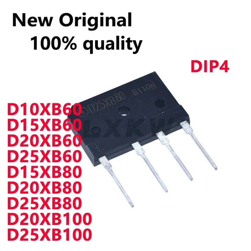 5 CÁI D10XB60 D10XB80 D15XB60 D15XB80 D20XB60 D20XB80 D20XB100 D25XB60 D25XB80 D25XB100 DIP4 Chỉnh L