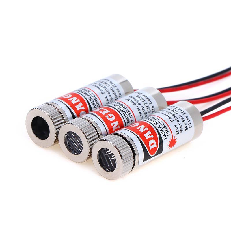 Lu 650nm 5mW Red Point / Line / Cross Laser Module Đầu Laser Ống Laser 3v-5v Đầu Laser chấm được sử 