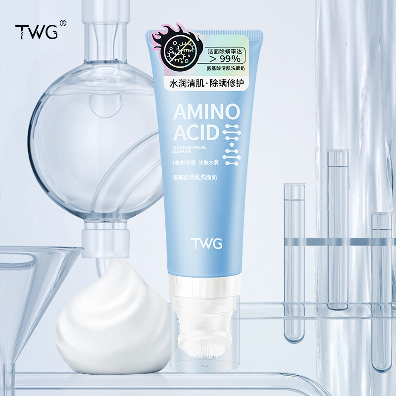 Bán chạy TWG Amino Acid Facial Cleanser Massage Brush Head Amino Acid Facial Cleanser liu