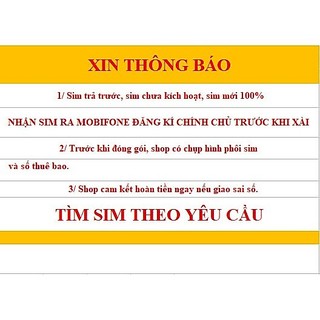 Sim số đẹp mobifone 09 giá rẻ