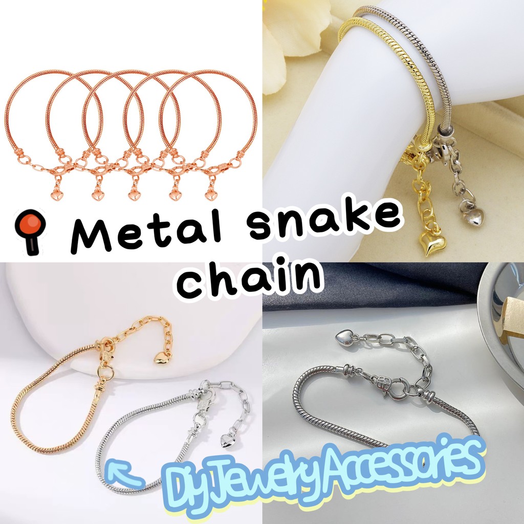 Kim Loại Pandora Kim Loại Tình Yêu Dây Xích Nam Nữ Cùng Phong Cách Vòng Tay Vương Miện Zircon Cổ Điể