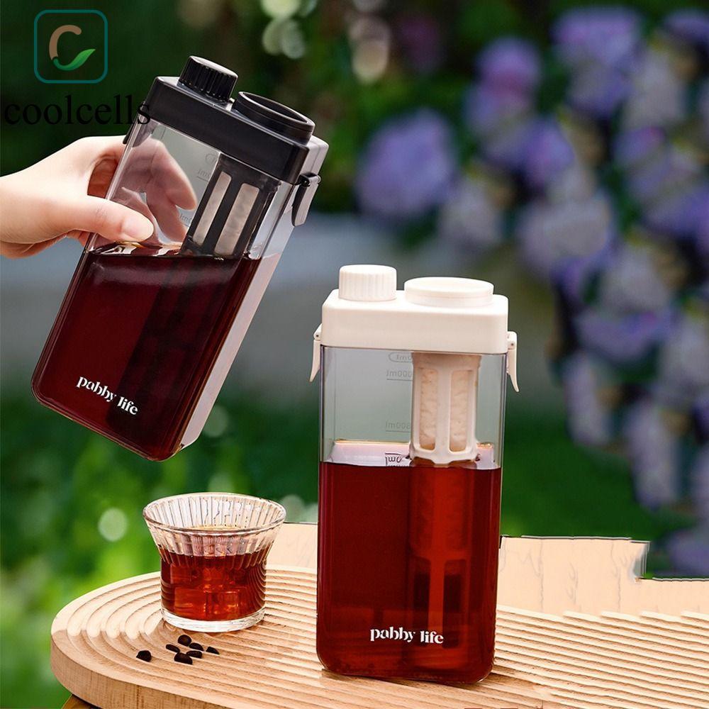 Bình cà phê ủ lạnh COOLCELLS, dung tích lớn có dấu hiệu Bình đựng nước lạnh, Bình đựng nước đá bằng 