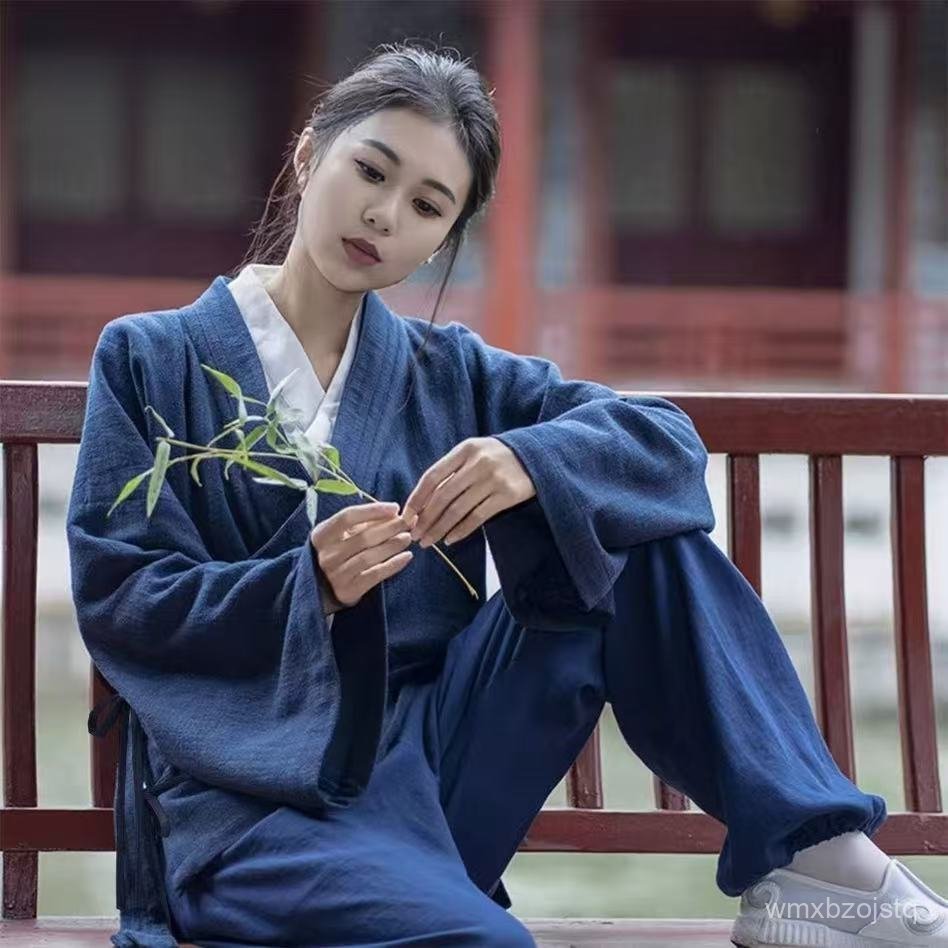 Áo đạo sĩ, áo ngắn, trang phục truyền thống của đạo sĩ, áo cổ ba kiếm truyền thống, áo cổ chéo bay b