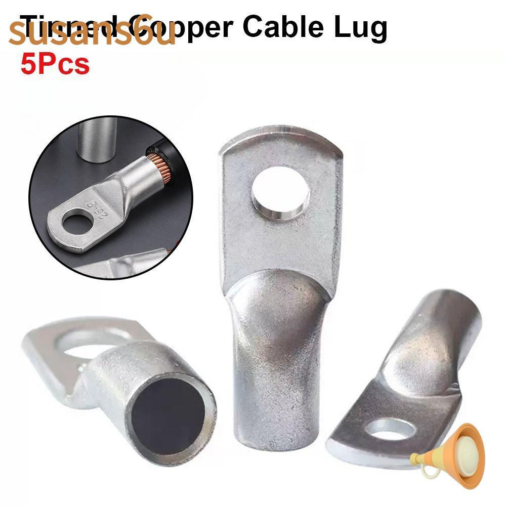 SUSAN 5 Cái Chốt Cáp Đồng Đóng Hộp, JG Series M6 / M8 / M10 / M12 Vòng Uốn Thiết Bị Đầu Cuối, Đồng Đ
