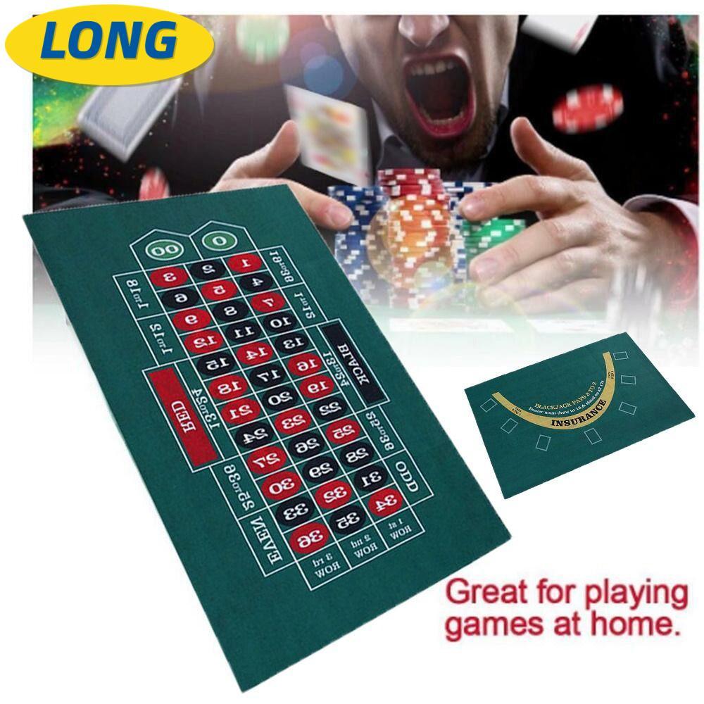 Khăn trải bàn trò chơi LONNGZHUAN, Roulette Blackjack Vải nỉ Poker Table Top, Chất lượng cao hai mặt