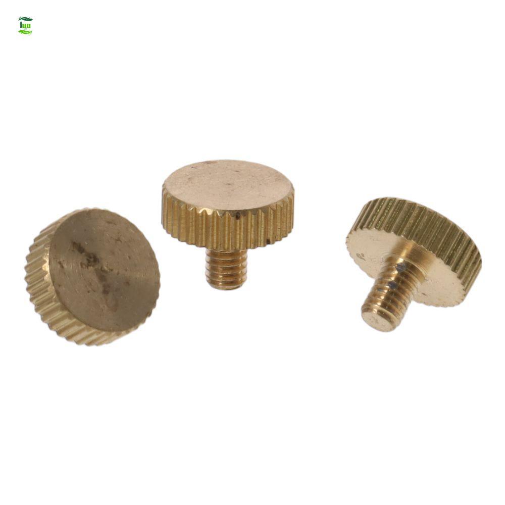 LUOLVTH 5 đầu phẳng, Vít ngón tay cái có khía bằng đồng M4x 6-14mm, Vít nâng tay điện tử
