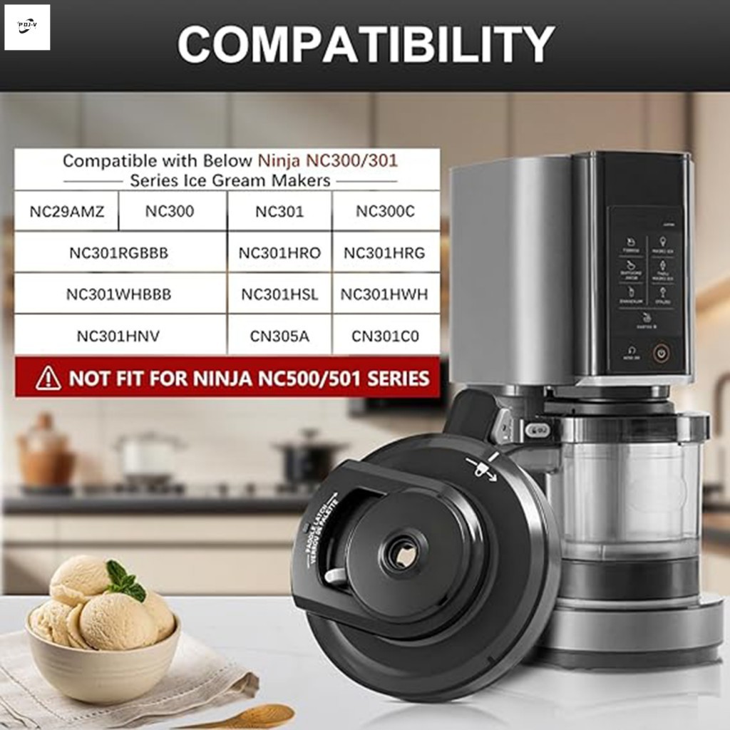 Máy Làm Kem Nắp Bát Ngoài Cho Ninja NC299AMZ NC301 NC300 NC201 Thực Phẩm PP