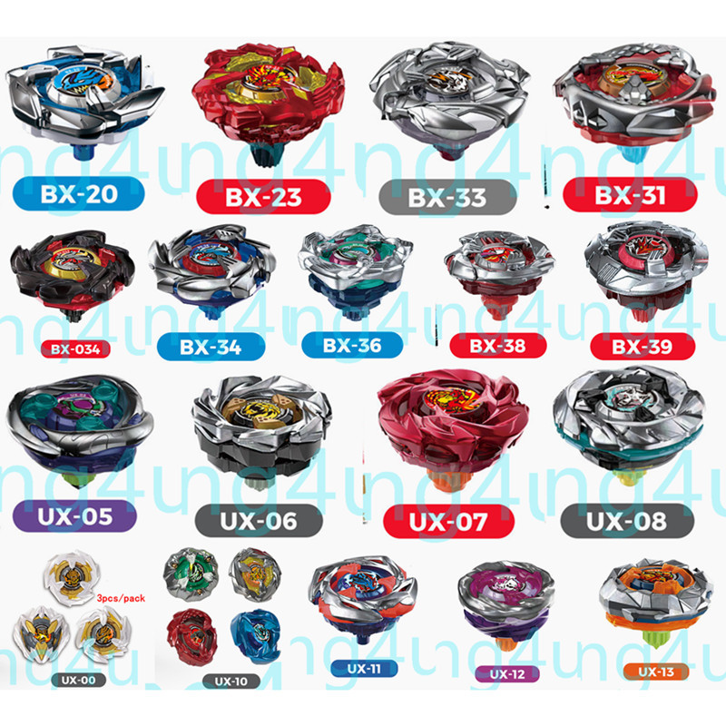 Single Flame Brand Spinning Tops X BX / UX Bey chỉ không có Launcher (bit màu ngẫu nhiên)