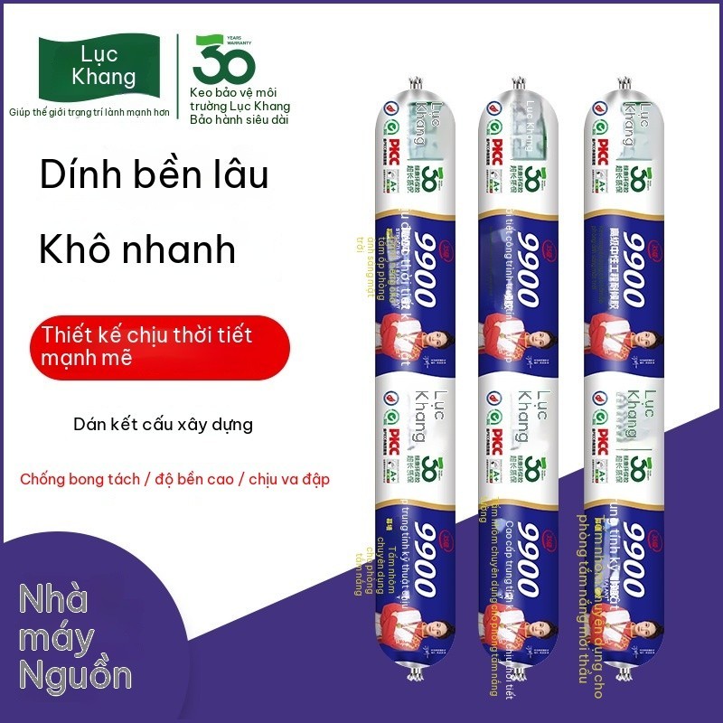 Keo Silicone Kết Cấu Lvkang 9900 Chống Thời Tiết Kháng Nước - Keo Dán Kính, Khung Cửa Nhanh Khô Tron