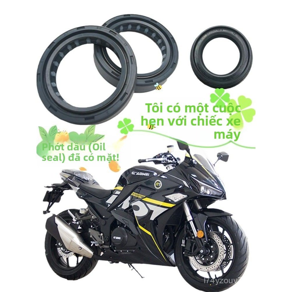 Phớt dầu phuộc nhún trước xe máy Nomadic Phantom 255S Jiaolong Ninja V6